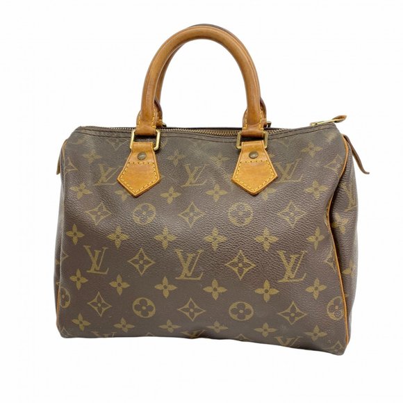 Louis Vuitton Monogram Speedy 25 Handbag M41109 Brown Women's - Picture 1 of 16